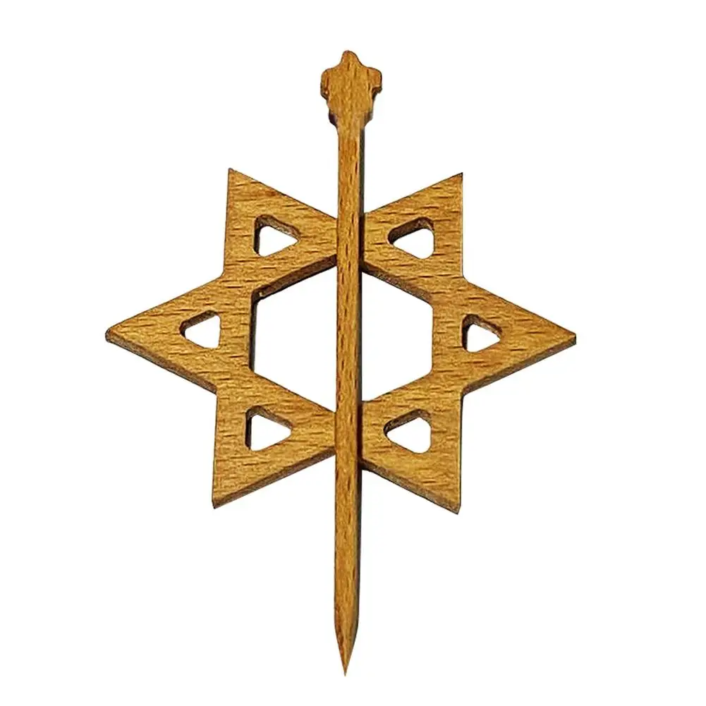 

Sweater Brooch Pins Wooden Animal Motif Brooches Women's Brooches Pins Fashion Sweater Brooch Shawl Scarf Pin 1Pc Star Whale Dog