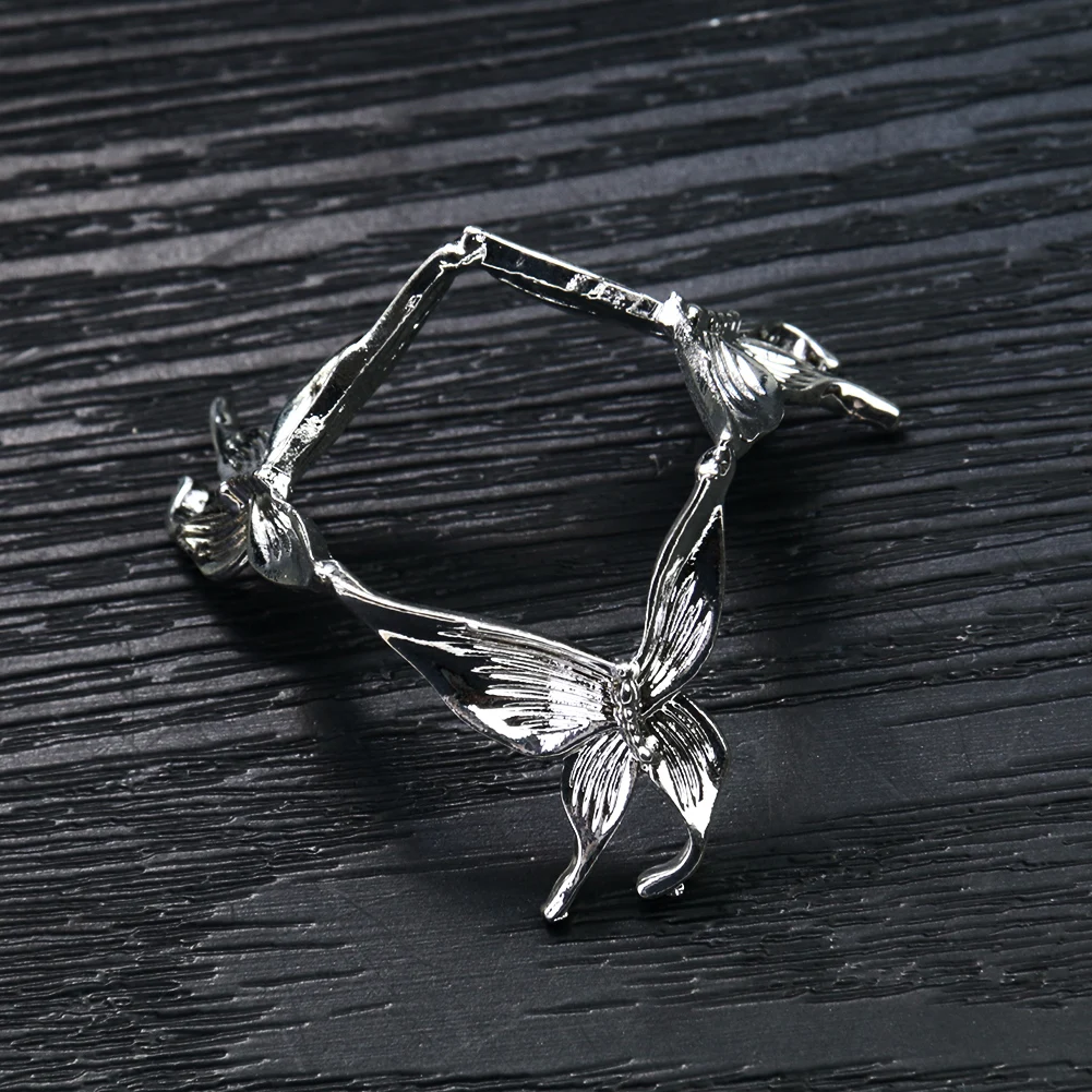 Металлическая подставка-держатель в виде бабочки для хрустального шара сфера