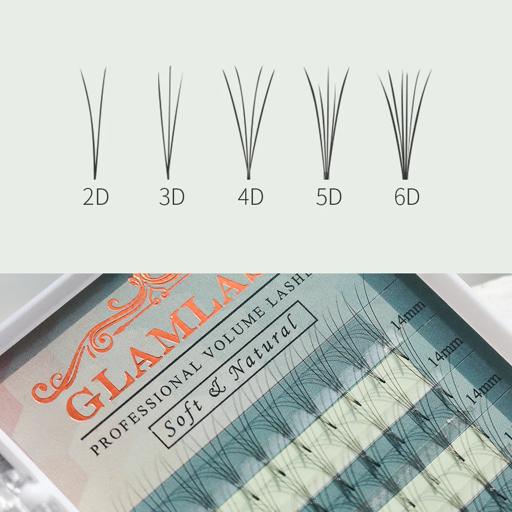 Ресницы Накладные GLAMLASH 2D/3D/4D/5D/6D 0 07 толщина|Накладные ресницы| |