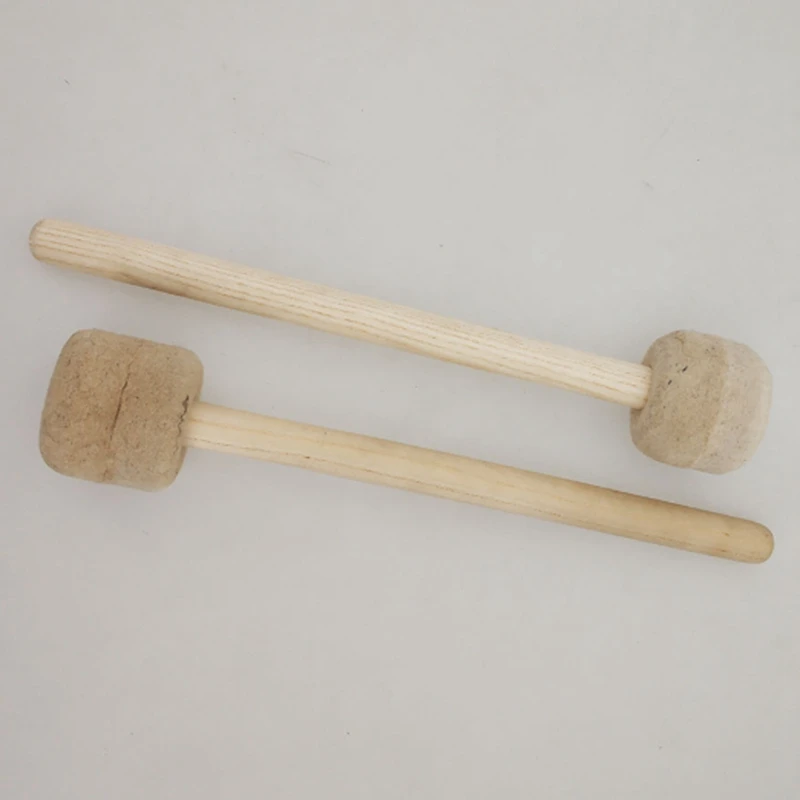 

2Pcs Drum Mallet Wool Felt Drum Stick Wood Handle Anti-Slip Instrument Accessories Part for Drums Snare Drums