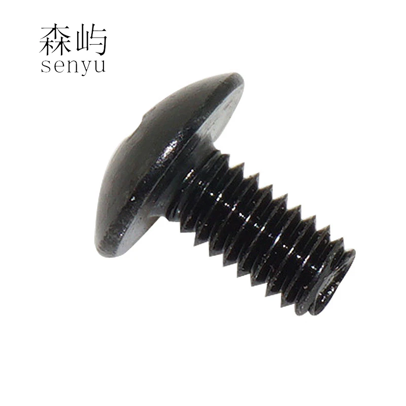 LuChang 200PCS Truss Screws Mushroom Head Flat Machine Screw Srosses Socket bolts cross slot bolt Black Pan Padded Bolt | Обустройство