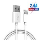 0,25 m 1m 2m 3M USB кабель с Micro USB кабель 2.4A Быстрый зарядный кабель для передачи данных для Xiaomi Redmi 4X Samsung J7 Android телефон зарядное устройство с микро-разъемом USB