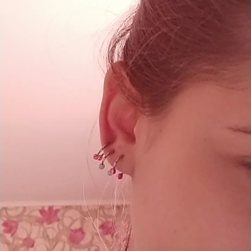 10/20 шт. акриловые кольца для носовой перегородки бровей спираль губ пирсинг хряща