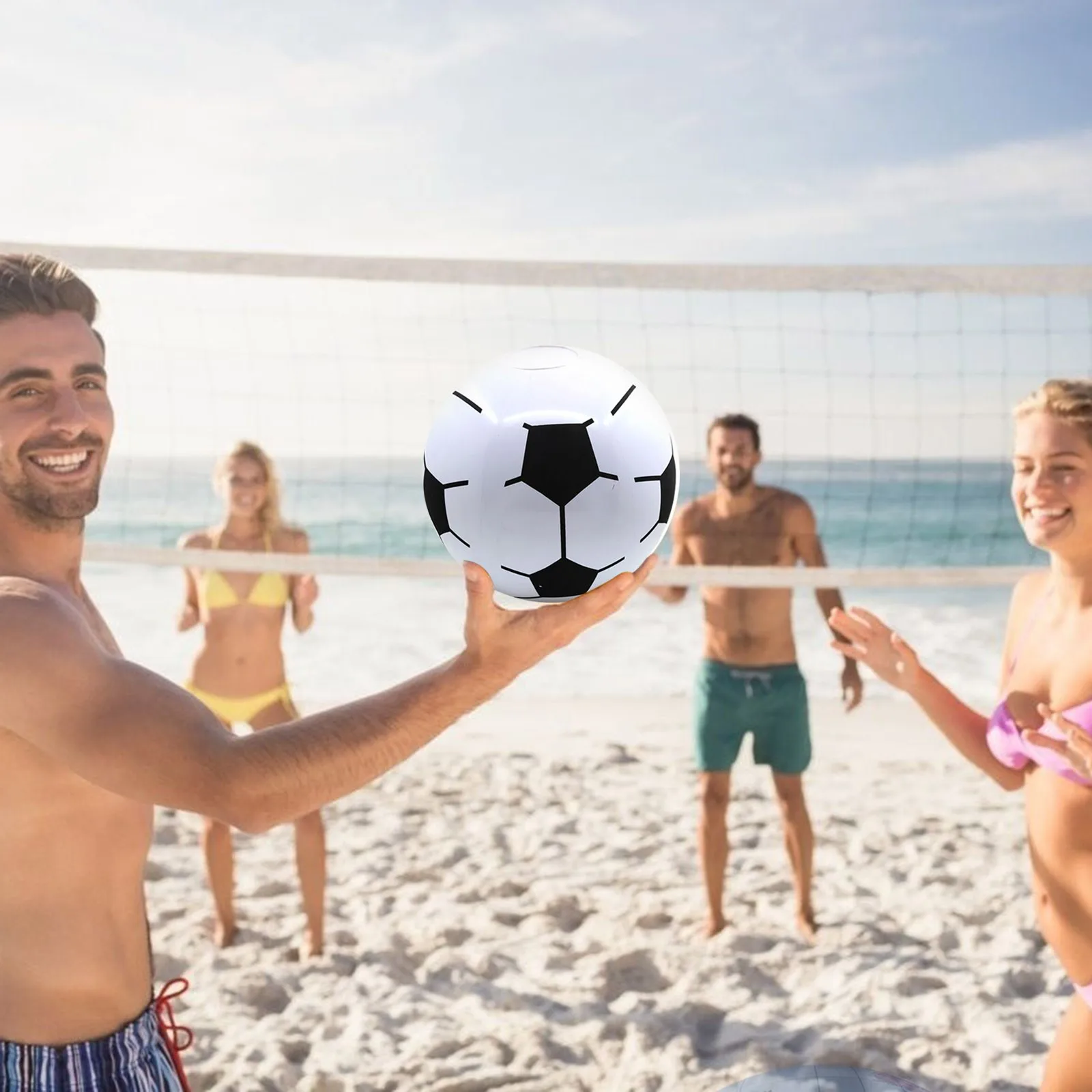 Надувной Пляжный шар 30 см для взрослых и детей водные воздушные шары волейбол