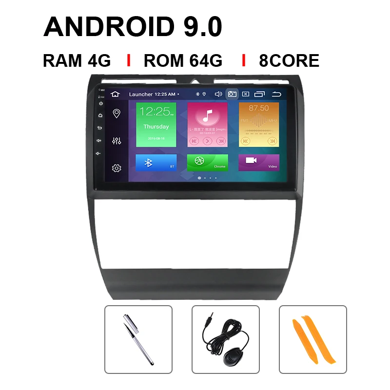 8 Core 64 ROM Android 9,0 gps навигация автомобильное радио для Audi A6 S6 RS6 1997-2004 wi-fi-мультимедиа HD сенсорный экран AUX USB поддержка Carplay 4G 64G - Цвет: 8 Core 64 ROM