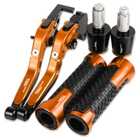 motorcycle aluminum brake clutch levers hand grips ends for 950adventure 950 adventure adv 2003 2004 2005 2006 accessories
