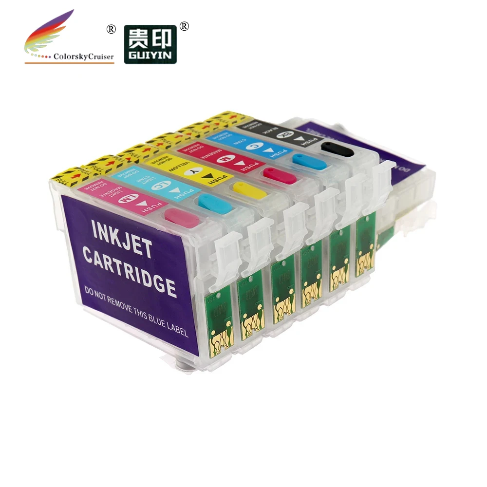 (RCE-981-986) Заправляемый картридж с чернилами для Epson T0981-T0986 98 Artisan 700 710 725 730 800 810 835 837 |
