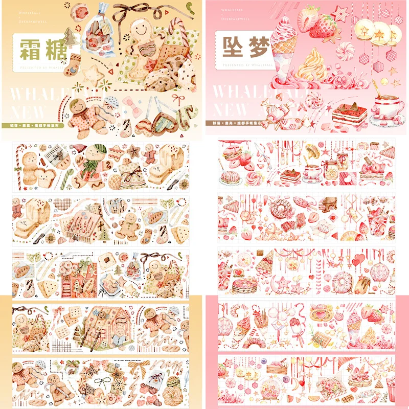 

1 loop sugar and sweet desert food Bright PET washi Tape Taiwan