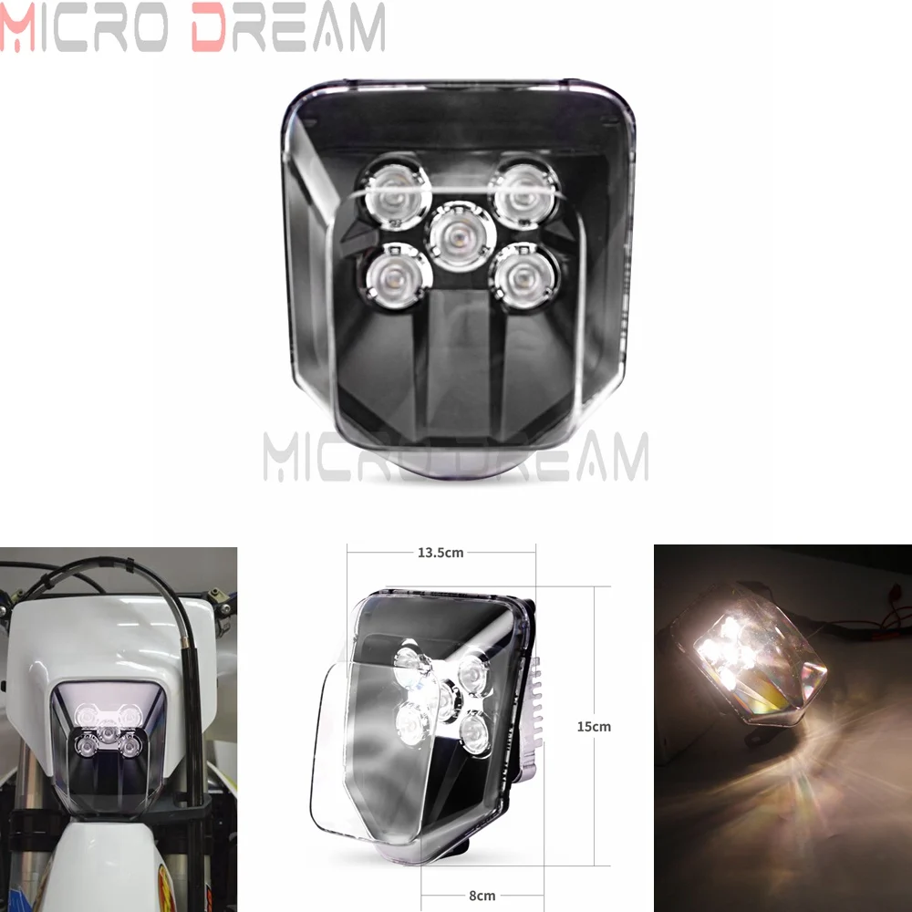 

MX Enduro Supermoto Headlamp for TE300 TE250 TE150 2017-2019 TE250i DRL LED Headlight FE TE 250/350/450/501 Dirt Bike Motocross