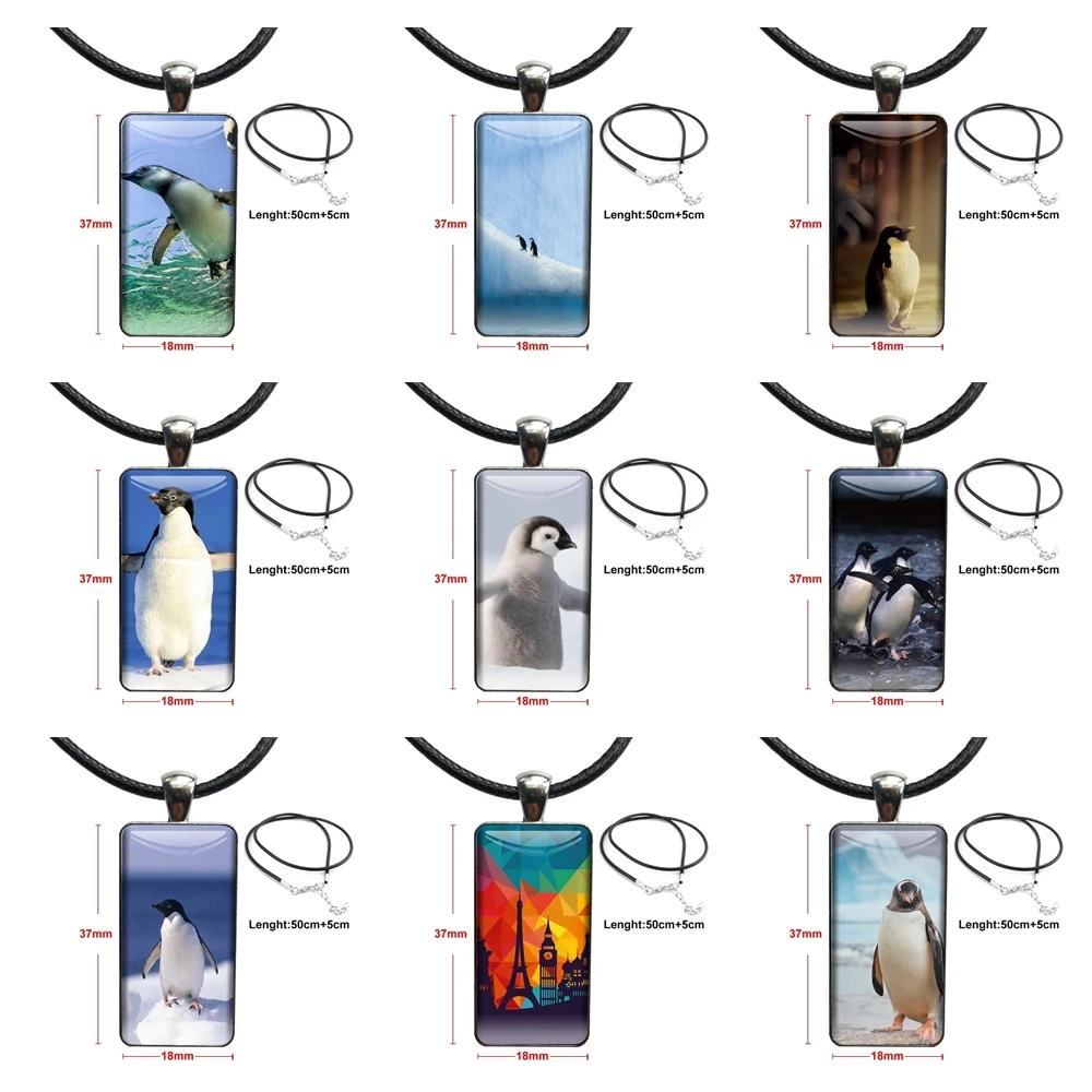 С рисунком милого пингвина старинные ювелирные изделия нержавеющей стали с