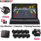 Koorinwoo для Sony CCD 360 Parktronik со складным монитором, видео Датчик парковки s 8, радар Alart, парковочная камера, датчик заднего бампера