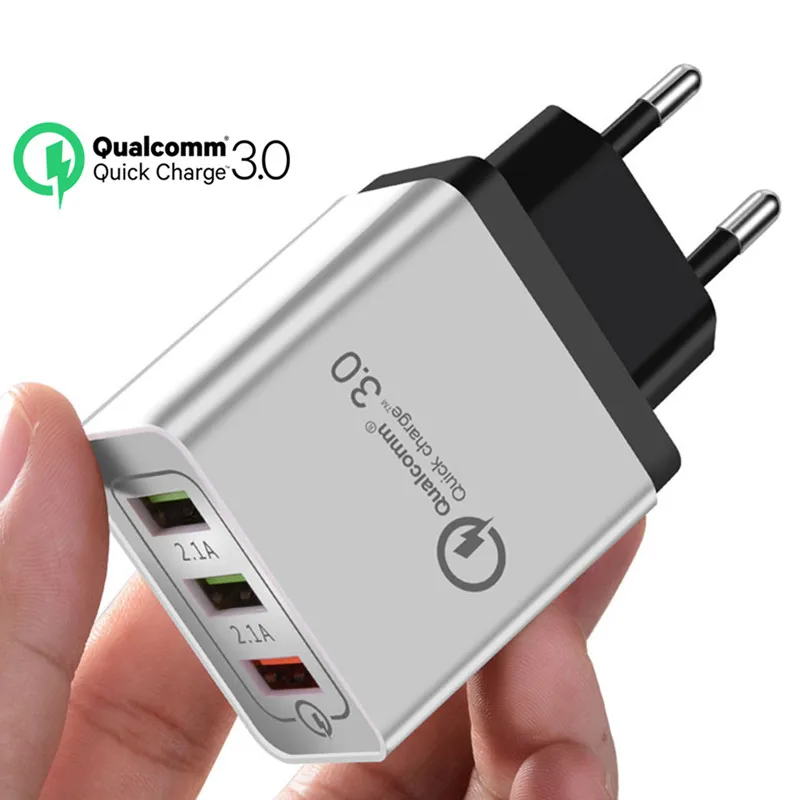 ROCK Quick Charge QC 3 0 USB зарядное устройство для телефона штепсельная вилка европейского