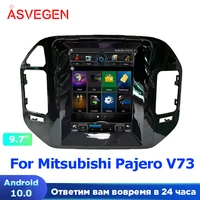 android 10 9 7 car multimedia player stereo gps dvd radio navigation android screen for mitsubishi pajero v73 montero 2001 2006