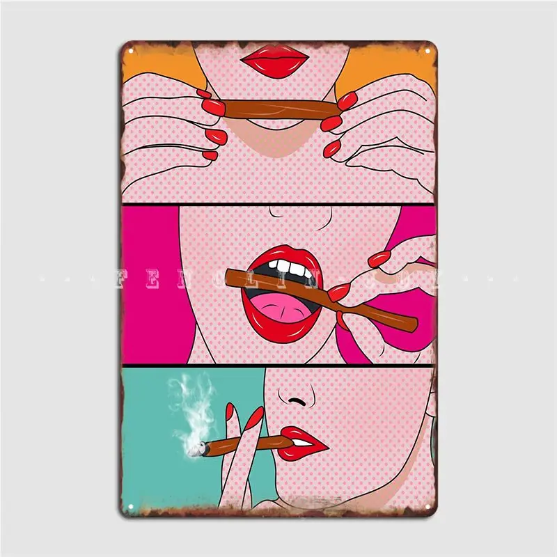

Lady Metal Sign Garage Decoration Retro Kitchen Cinema Kitchen Tin Sign Posters