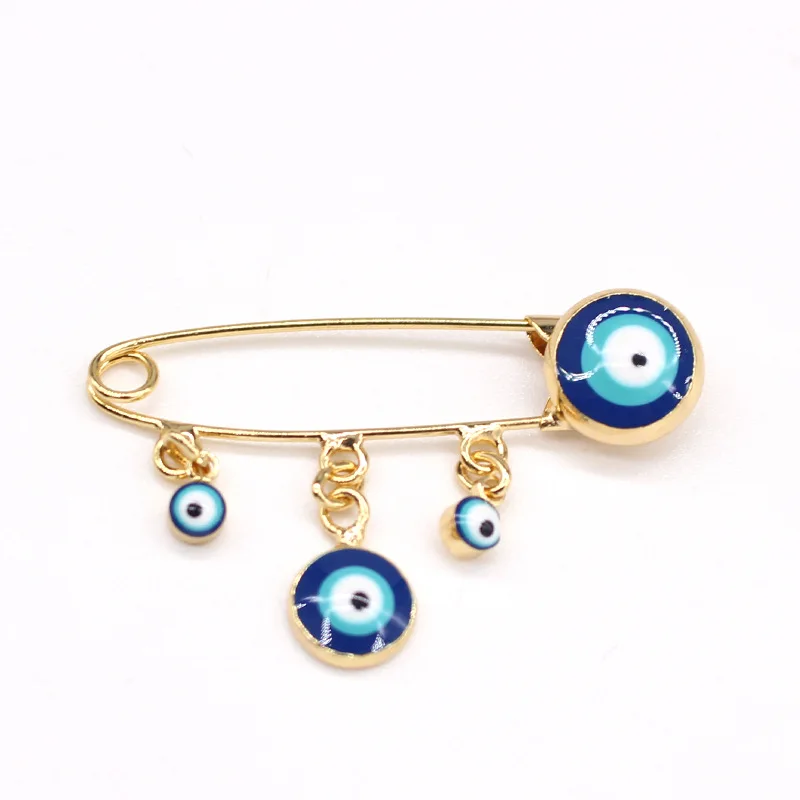 

RXSMII Evil Eye Brooches For Women Gold Sliver Color Turkey Collar Pin Badge Jewelry Valentine's Day Mother's Day Gifts