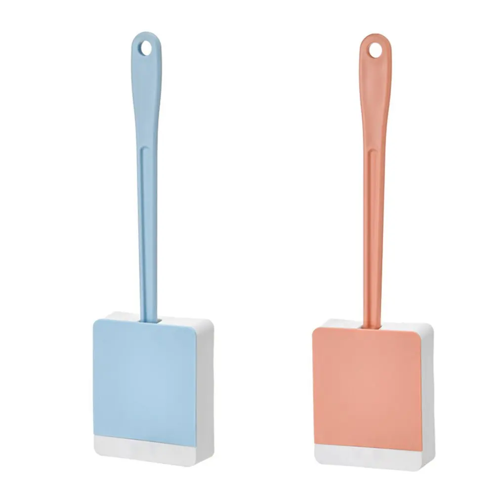

New Creative Wall Mount Toilet Brush Soft Plastic Long Handle Toilet Brush Set Ergonomic Handle Home Bathroom Cleaning Tool