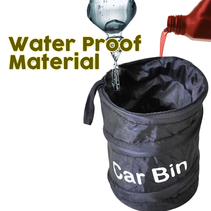 Портативный Автомобильное Мусорное ведро складной Автоматическая мусорная