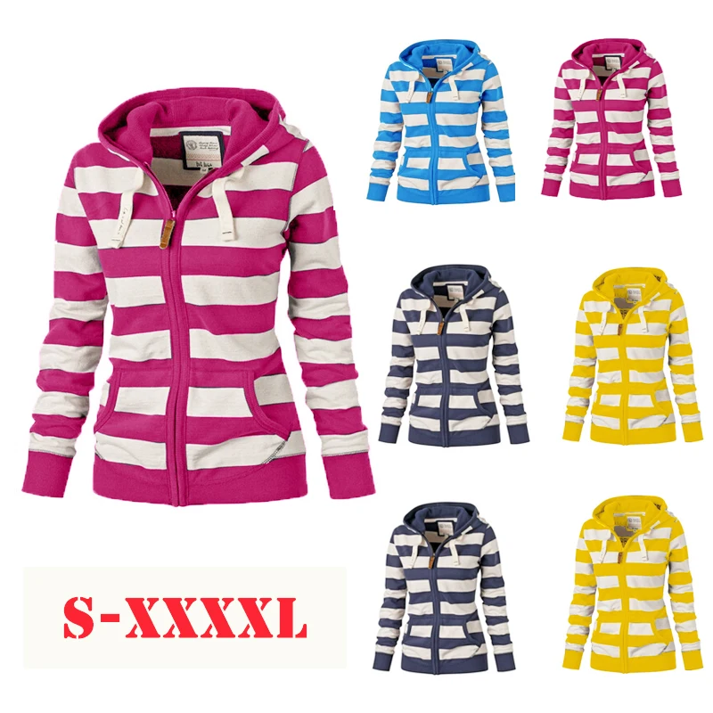 Женская толстовка на молнии теплая с капюшоном и длинным рукавом размера плюс