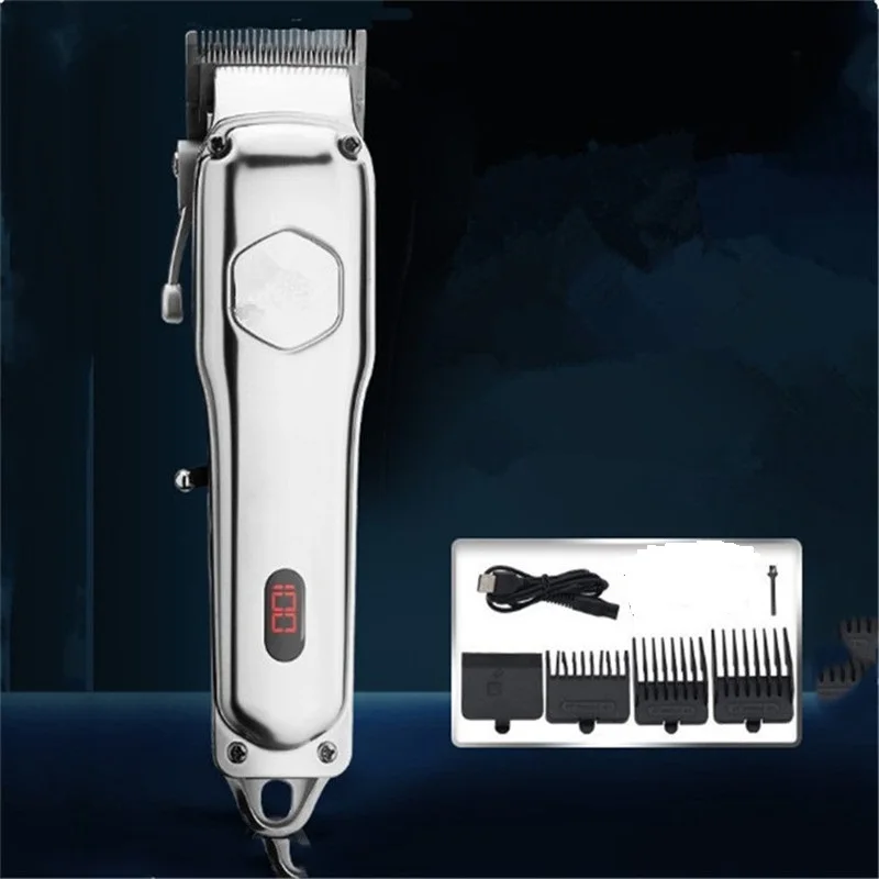 0.1mm Precision Electric Barber Trimmer Professional Hair St