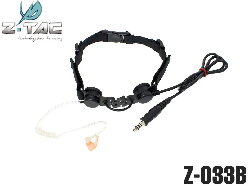 Тактические наушники Z Tactical Z033 с адаптером для горловины и микрофона гарнитура