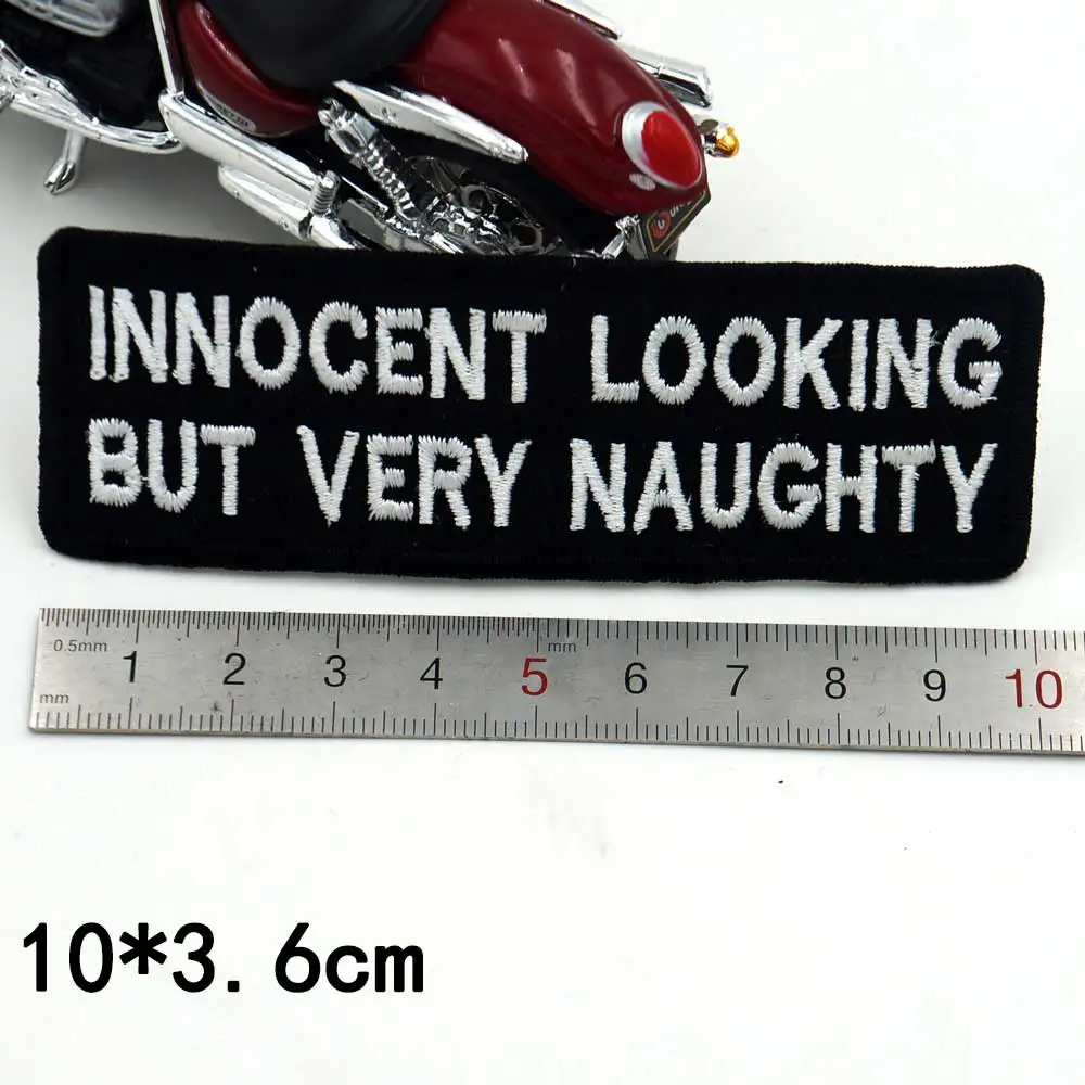Невинный вид но очень озорной вышитая аппликация этикетка для шитья в стиле панк