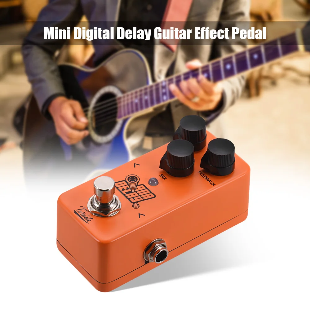 

Twinote ANA DELAY Mini Digital гитарные педали с эффектом Delay процессор полностью металлический корпус с истинным отключением для гитарных аксессуаров