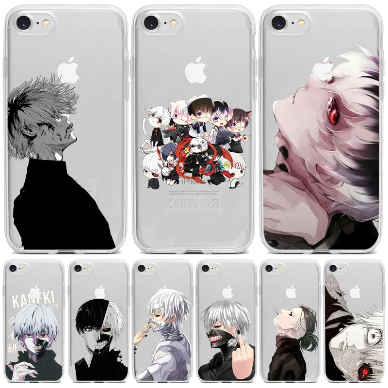 Токийский Гуль Модный Аниме Kaneki Ken Прозрачный чехол для телефона iPhone 12 13 14 Mini 11 Pro