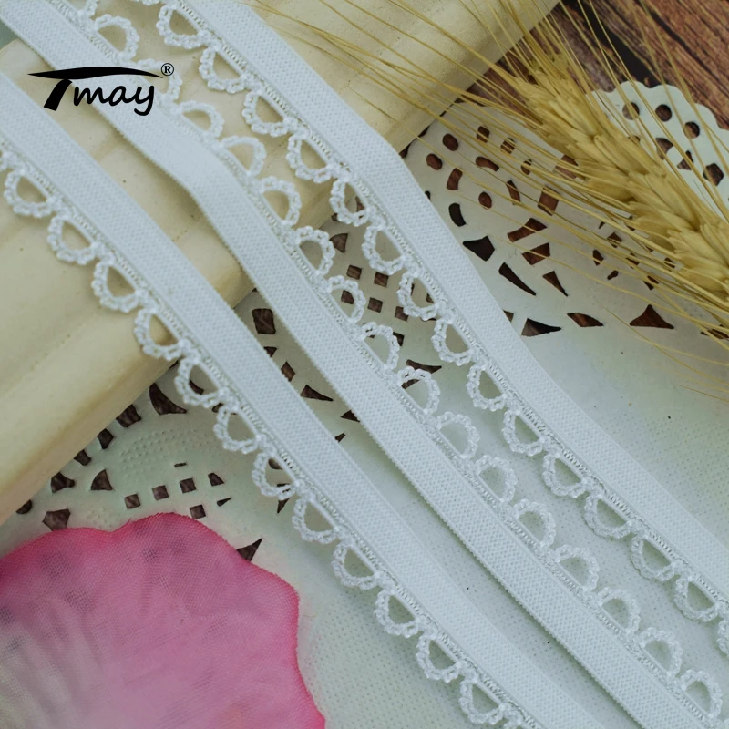 Эластичные ленты для нижнего белья бюстгальтера кружевной ткани стрейч-лента #1736