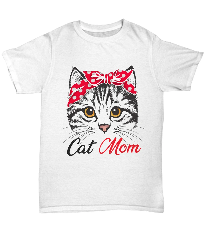 Забавная футболка для мамы и кошки подарок на день матери унисекс милая женская с