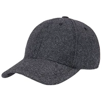 botvela mens herringbone tweed baseball cap classic wool blend fitted hat 835