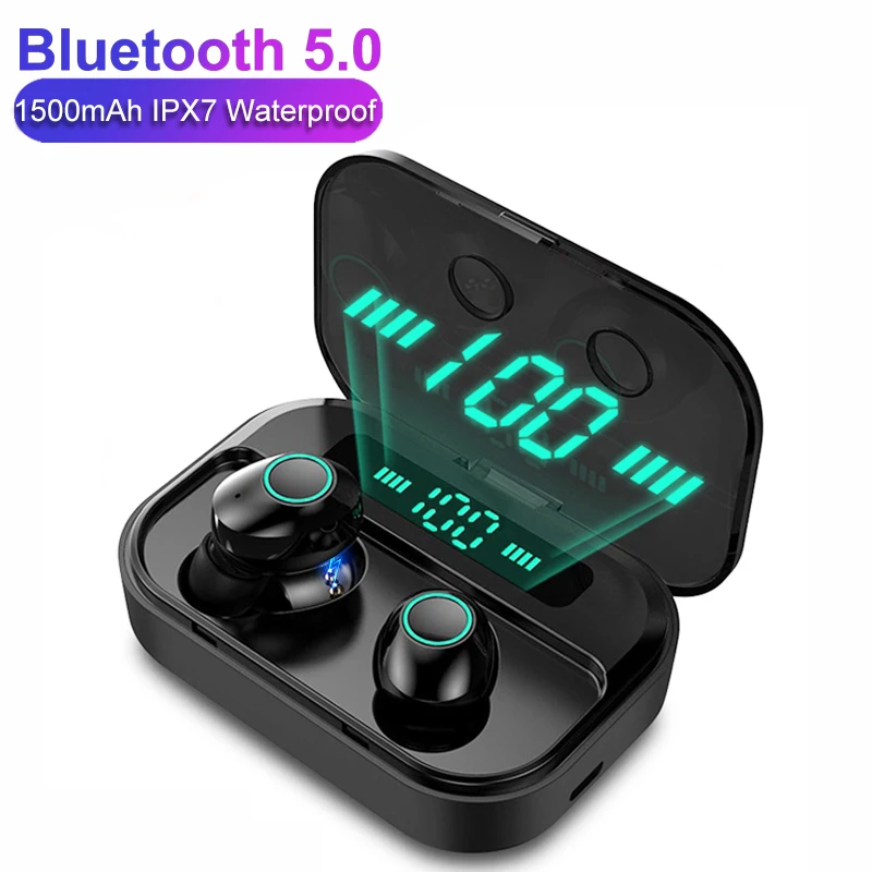 

OUTMIX Bluetooth Wireless Headphones with Microphone 3500mah Waterproof Earphones HIFI Stereo Noise Cancelling Headset Earbud
