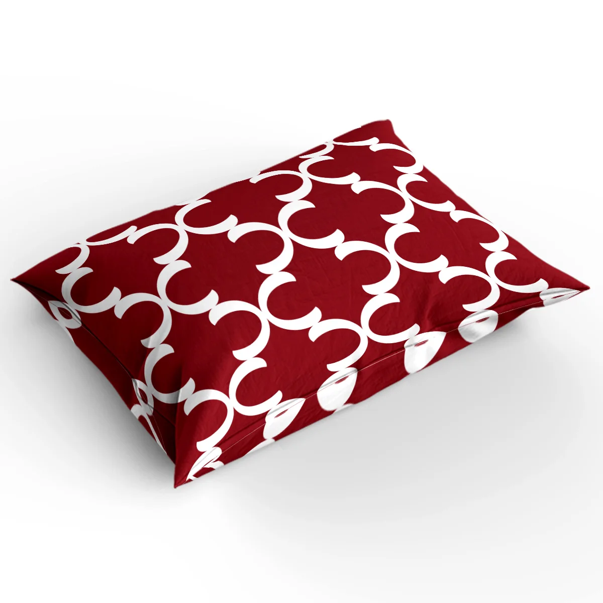 MISSHOUSE Темно-Красный марокканский геометрический чеки пододеяльник набор