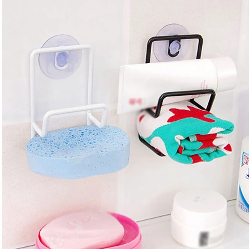 Suction Cups Bathroom Kitchen Sink Storage Organizer Wall Mounted Holder for Sponges Soaps Scrubbers Quick Drying Rack | Дом и сад