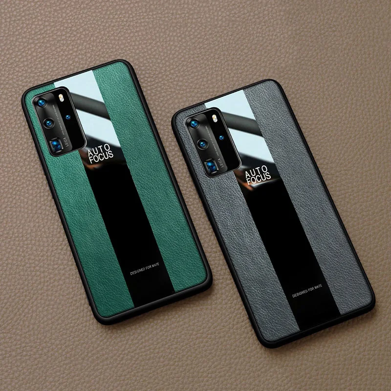 

Leather Phone Case For Huawei P40 30 20 Pro P40 P30 P20 P10 P30 P20 P40 Lite Mate20 Y9 Y7 Prime P Smart Z Shockproof Back Cover