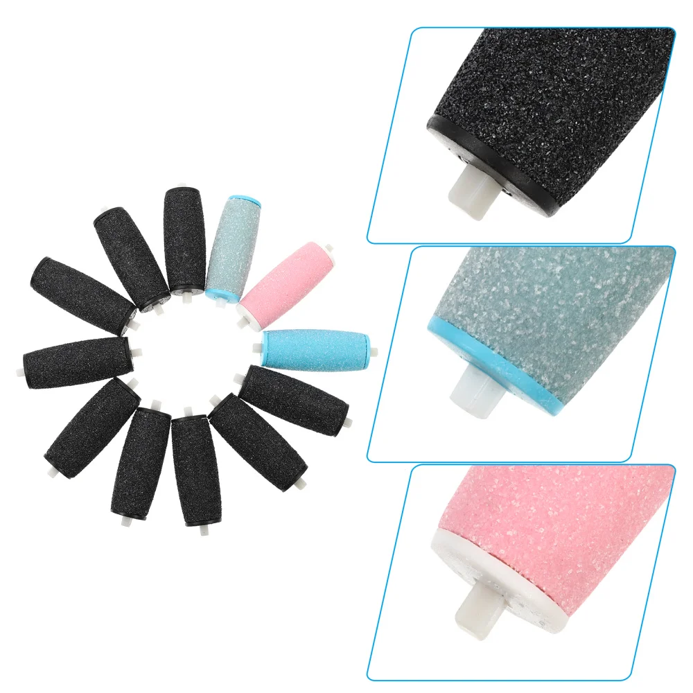

12 Pcs Extra Coarse Replacement Roller Refill Heads for Electronic Foot File