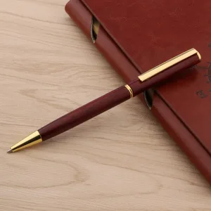 Шариковая ручка ChouXiongLuWei, красное дерево, маленький Xihua с золотой отделкой, подарок, Канцтовары для студентов, офиса, школы