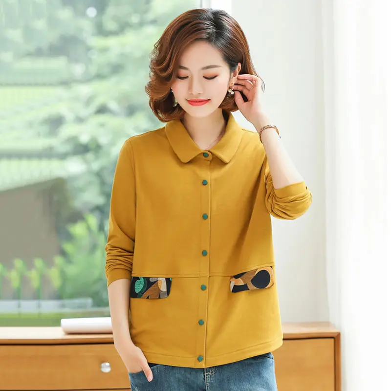 Осенние базовые куртки с длинным рукавом Женские повседневные короткие пальто