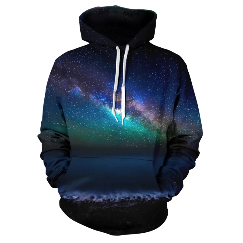 

2020 new trend 3D fashion color science fiction star personality boutique trend men's spring and autumn handsome Hoodie xxs-6xl