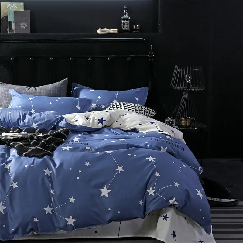 2018 хлопковый комплект постельного белья с алоэ 1 шт. пододеяльник/пододеяльник