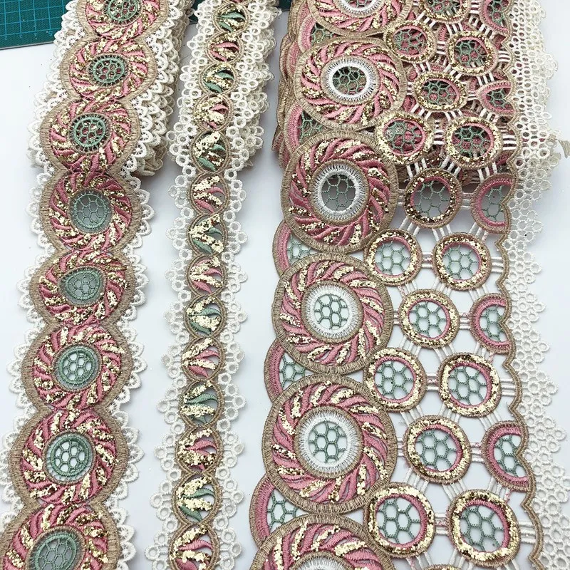 5 ярдов каждый папа мама дети ребенок Цветочная кружевная отделка Лента ткань