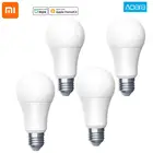 Умная светодиодная лампочка Xiaomi aqara zigbee, 9 Вт, E27, 2700-6500 К, белый цвет, 220-240 В, работает с приложением Mi home Mijia homekit