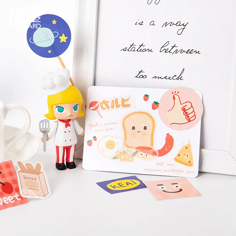 

45Pcs/lot Kawaii Graffiti Decorative Stickers Stationery Cute Paper Stickers Adhesive DIY Album Diary Scrapbooking Stickers