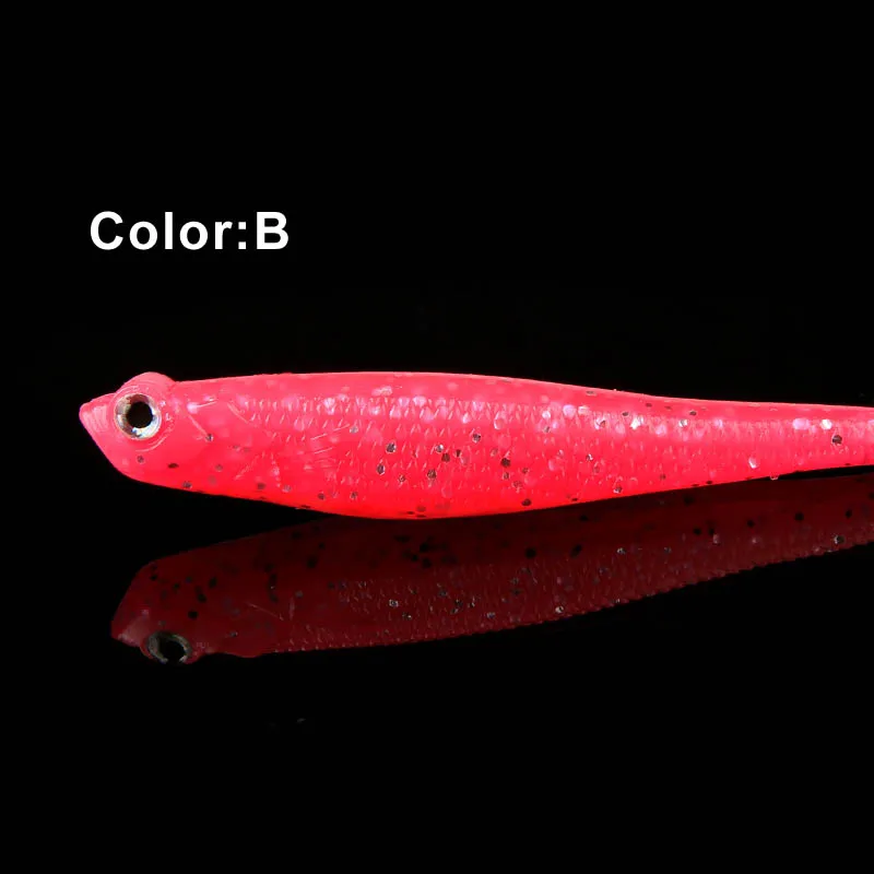 4 шт./лот 130 мм/8 2 г популярные мягкие рыболовные приманки с объемными глазами