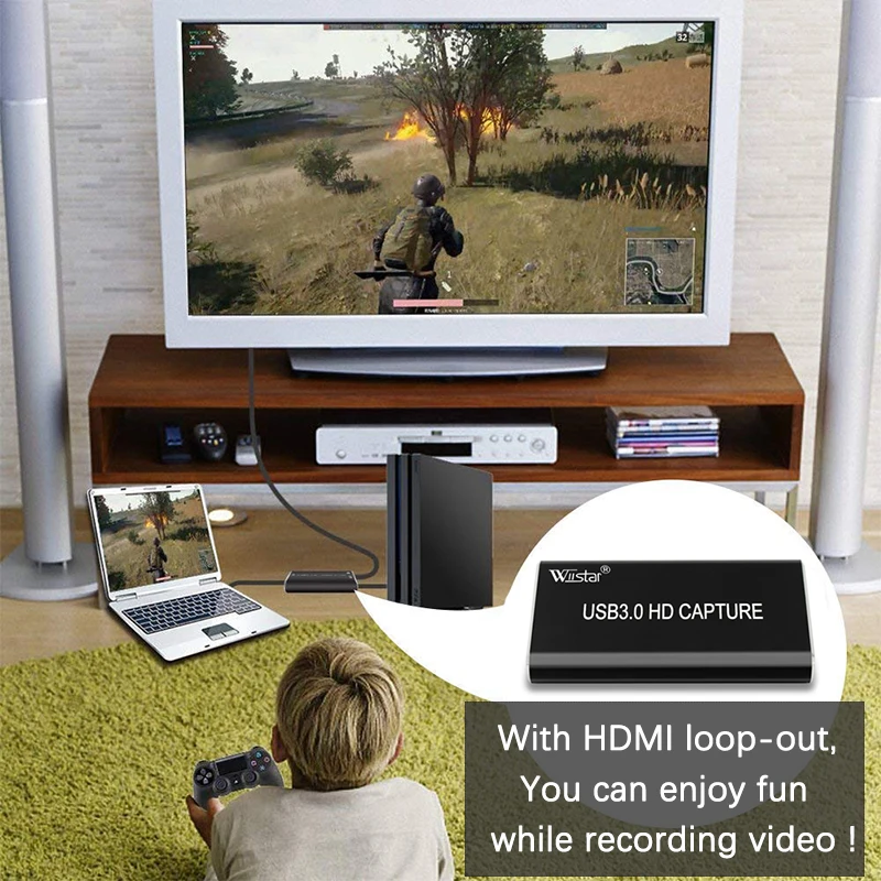 Карта захвата видео с USB HDMI на Type C 3 1 1080P HD для ТВ ПК PS4 игр прямой трансляции Windows Linux