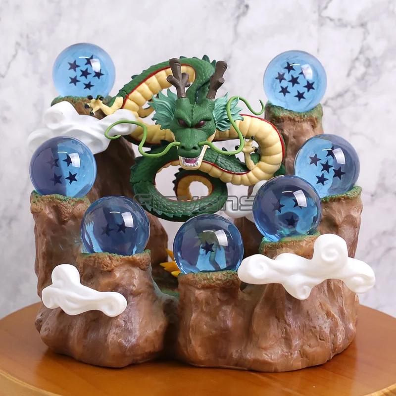 dbz shenron 7 stars crystal balls mountain stand collectible statue figure model toy free global shipping