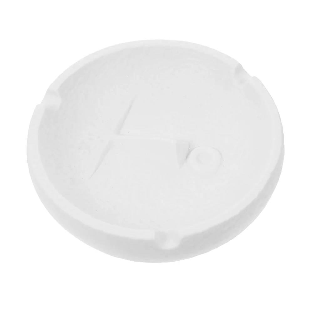 

1Pc Ceramic Ashtray Ash Storage Container Ash Holder for Home and Office (White)