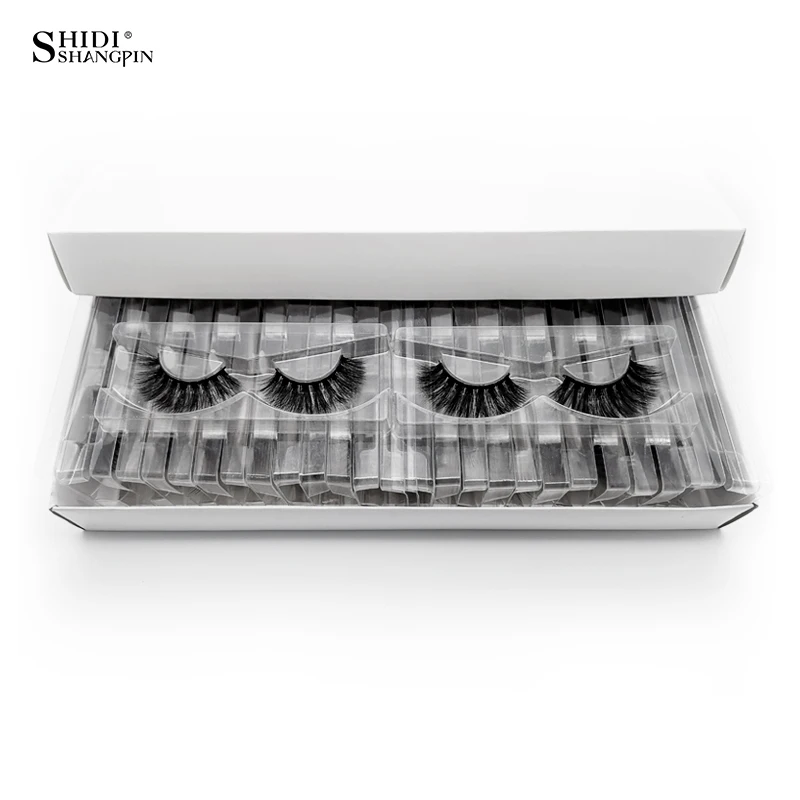 wholesale 20/30/40/50 pairs bulk fluffy mink lashes volume 3d/5d false eyelashes extension custom label natural lash makeup | Красота и