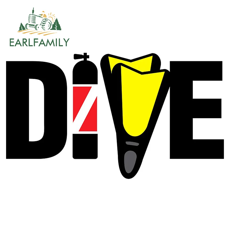 EARLFAMILY 13 см x 7 для подводного флага автомобильные наклейки на бампер окно сделай