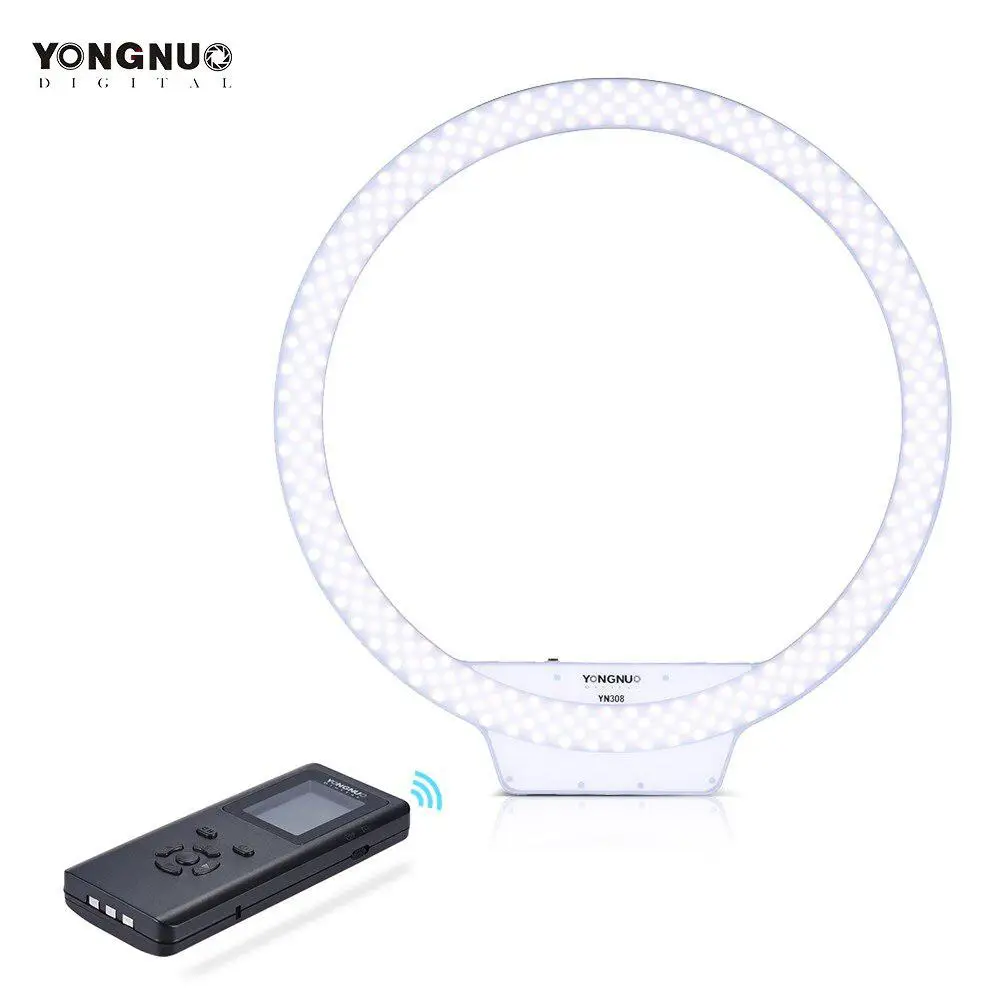 YongNuo YN308 селфи кольцо светодиодный светильник двойной цветовой температуры 3200-5500K