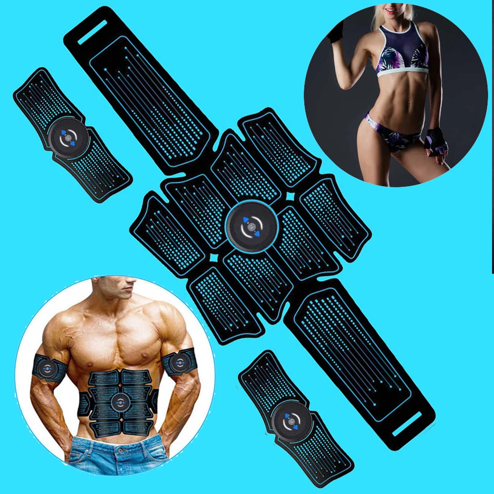 

Abdominal Muscle Trainer EMS ABS Fitness Equipment Training Gear Muscle Exerciser Stimulator Belt Belly Sport Fitness Home Gym